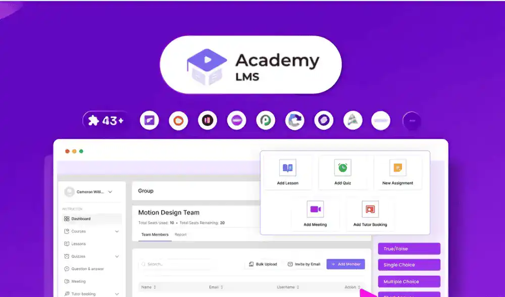 Academy LMS Lifetime Deal - AppsWorld